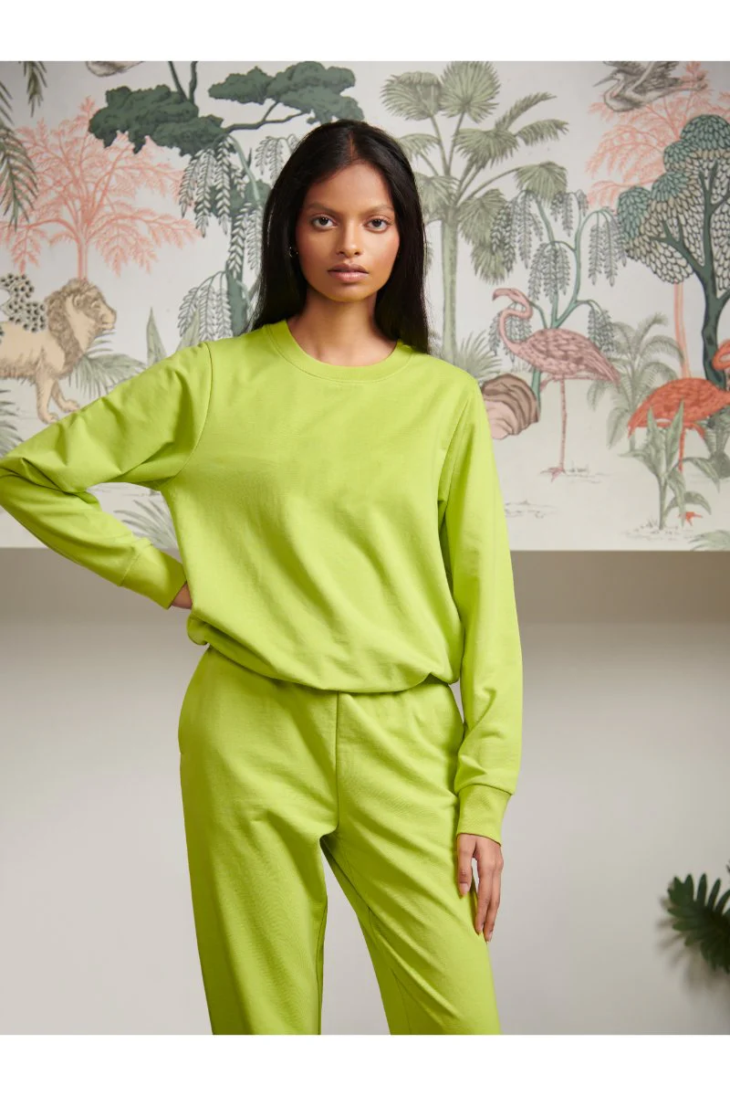 Bamboo Terry Green Travel Jogger Set - Image 3