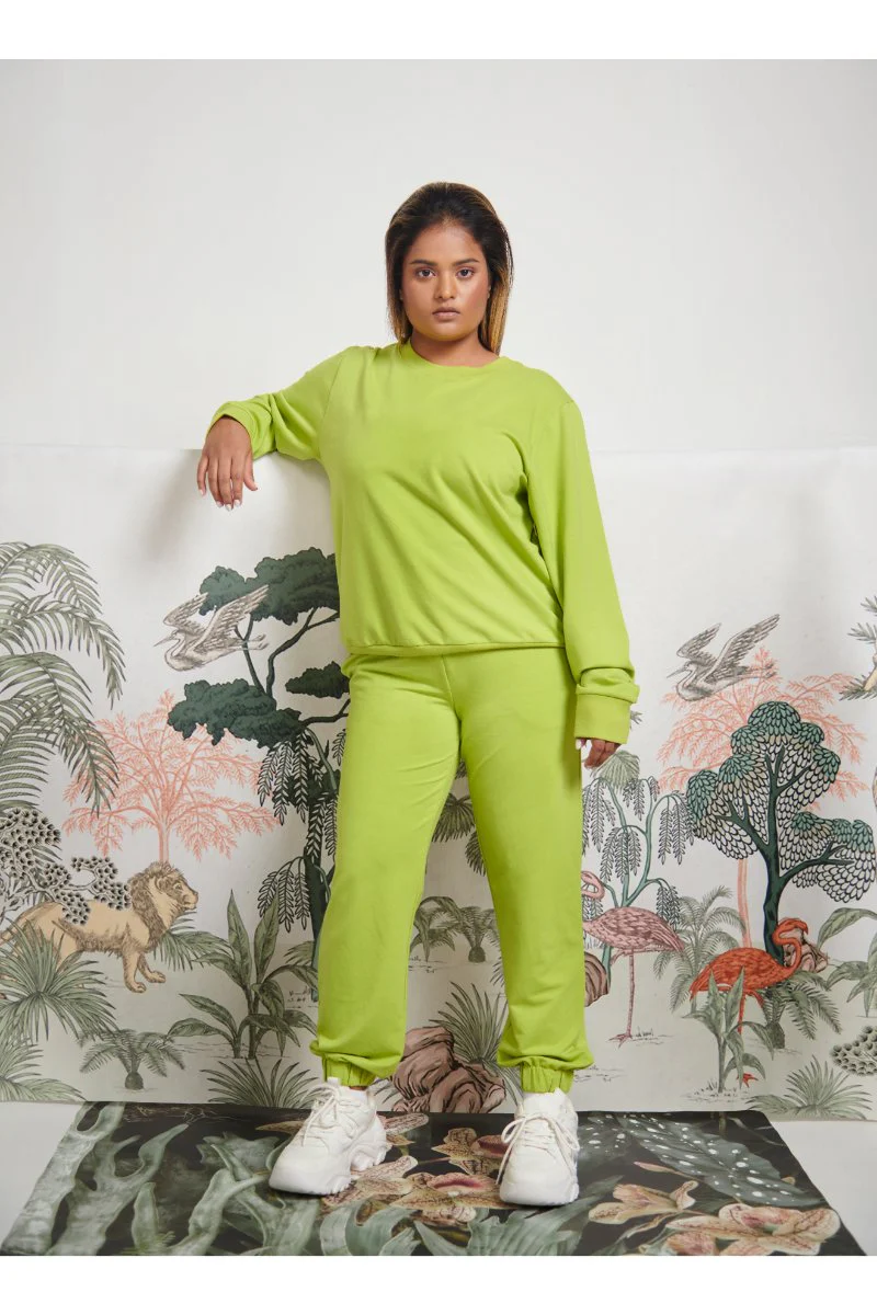 Bamboo Terry Green Travel Jogger Set - Image 4