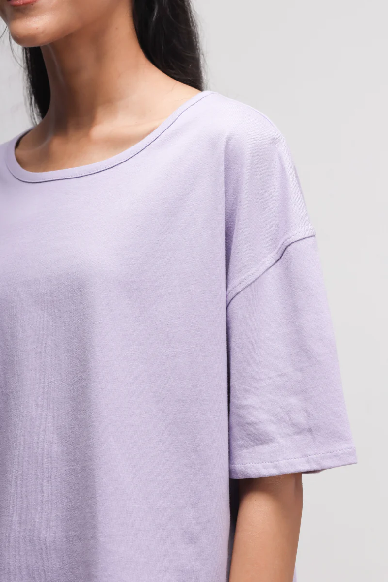 Boxy Purple Cotton Top - Image 5