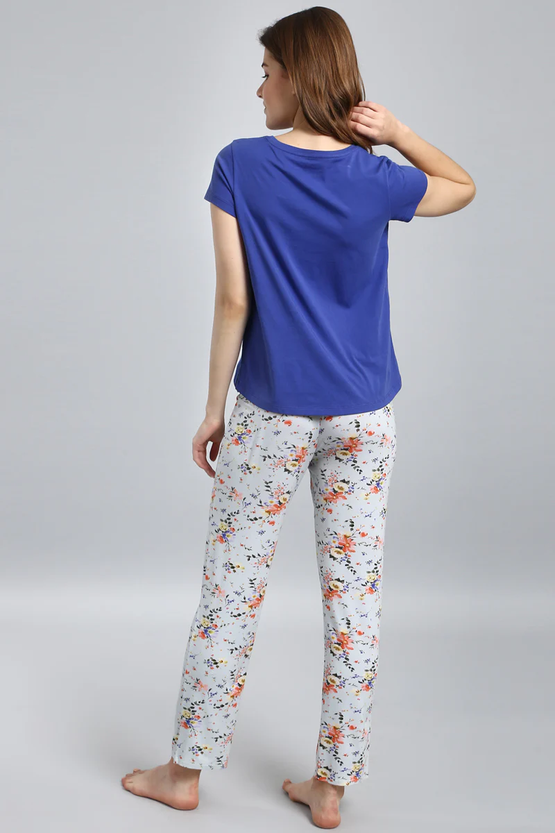 Delicate Floral Pajama Set - Image 3