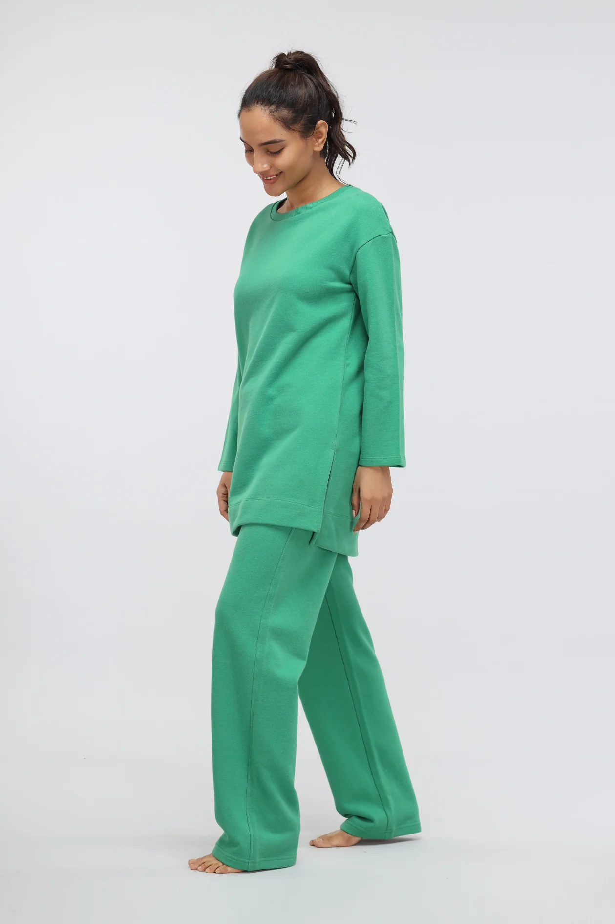 Green Bee Cotton Terry Pullover Set - Image 4