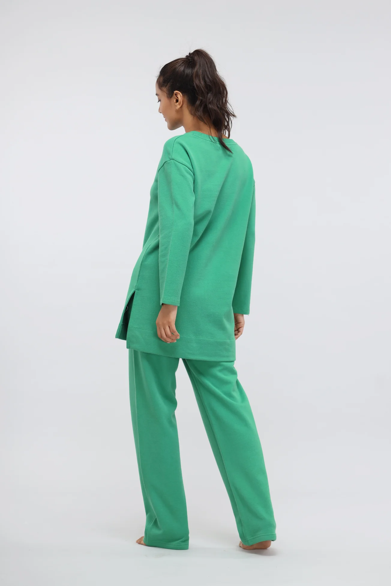 Green Bee Cotton Terry Pullover Set - Image 5