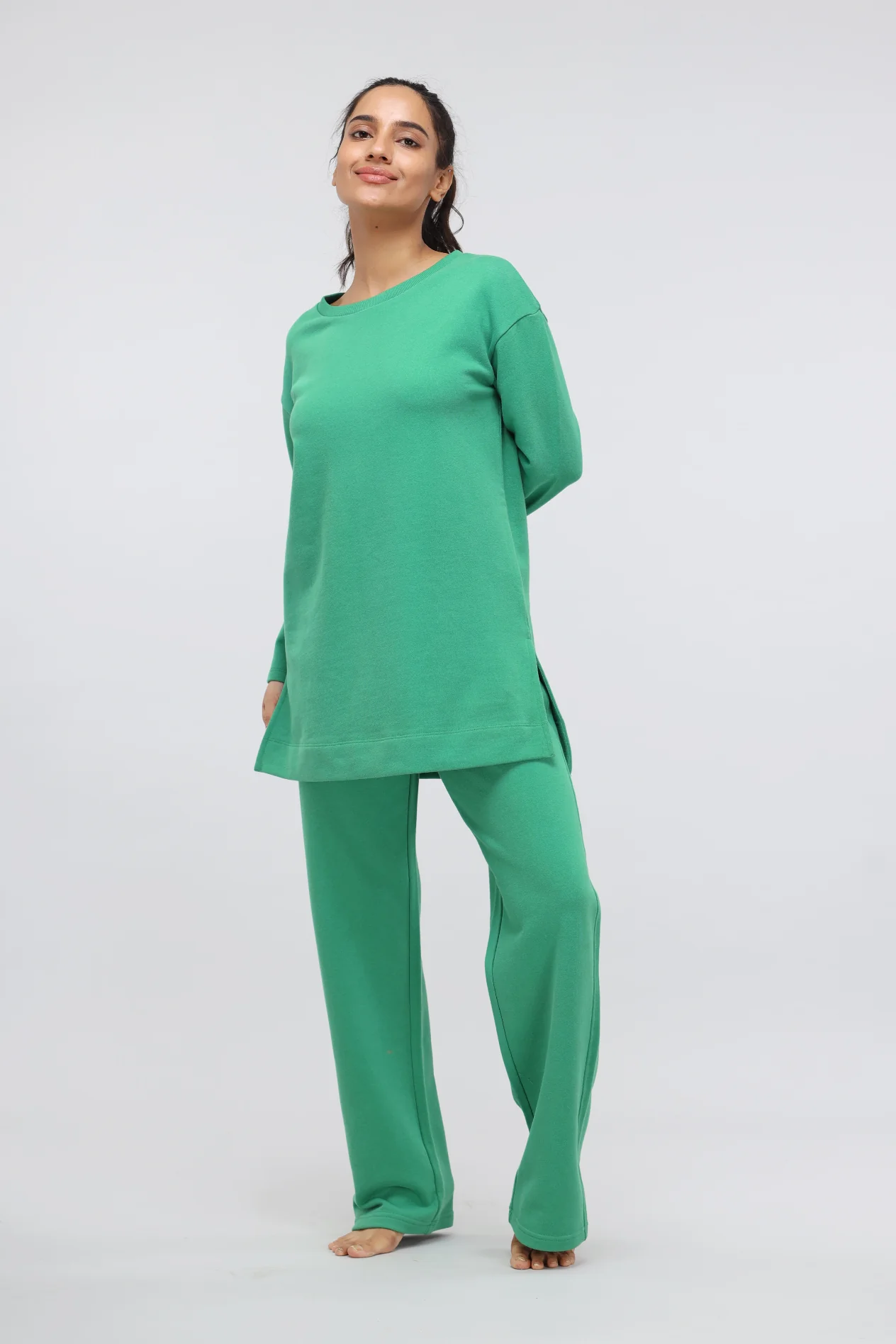 Green Bee Terry Long Pullover - Image 5