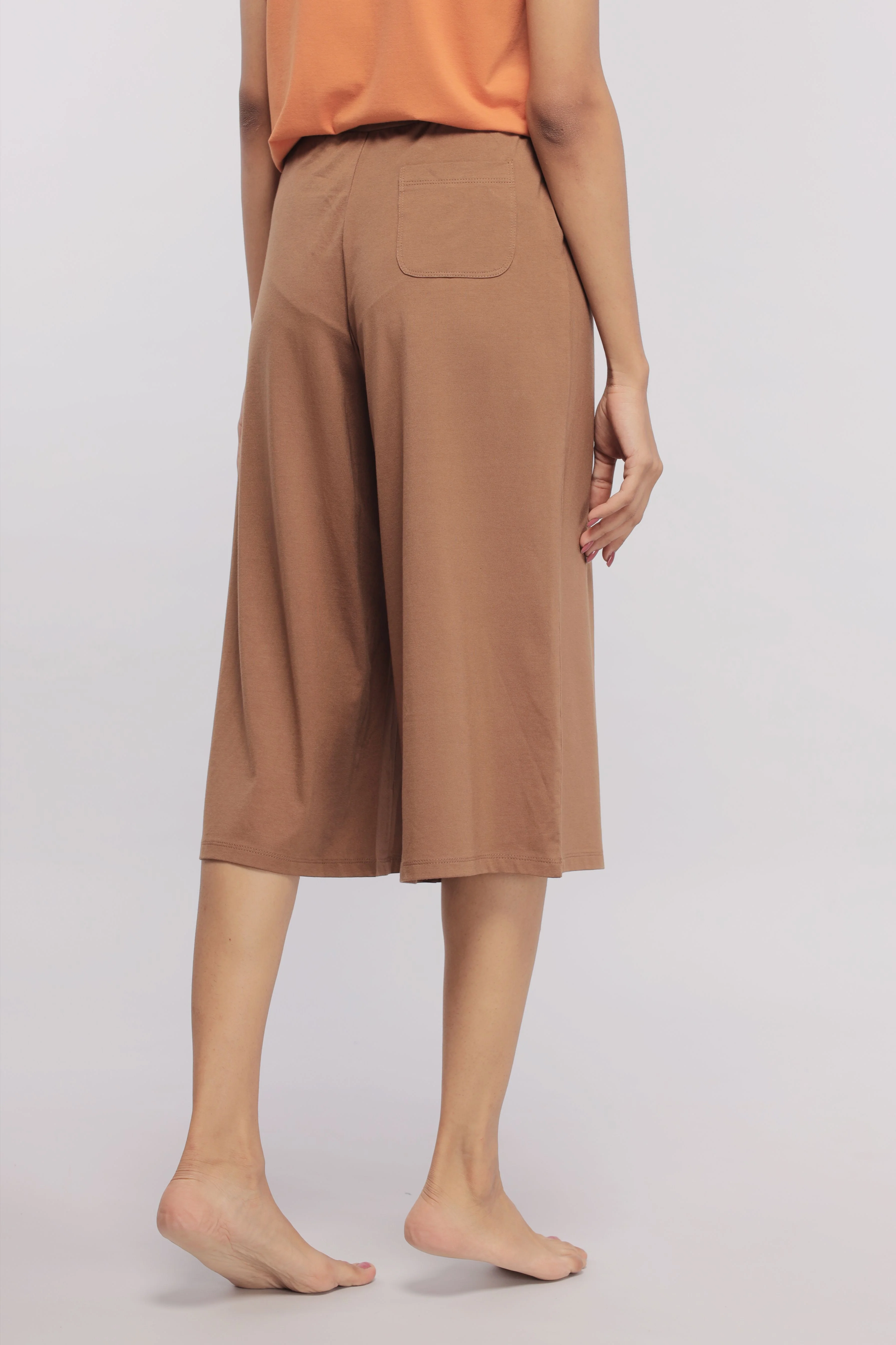 home brown Supima® culottes - Image 5