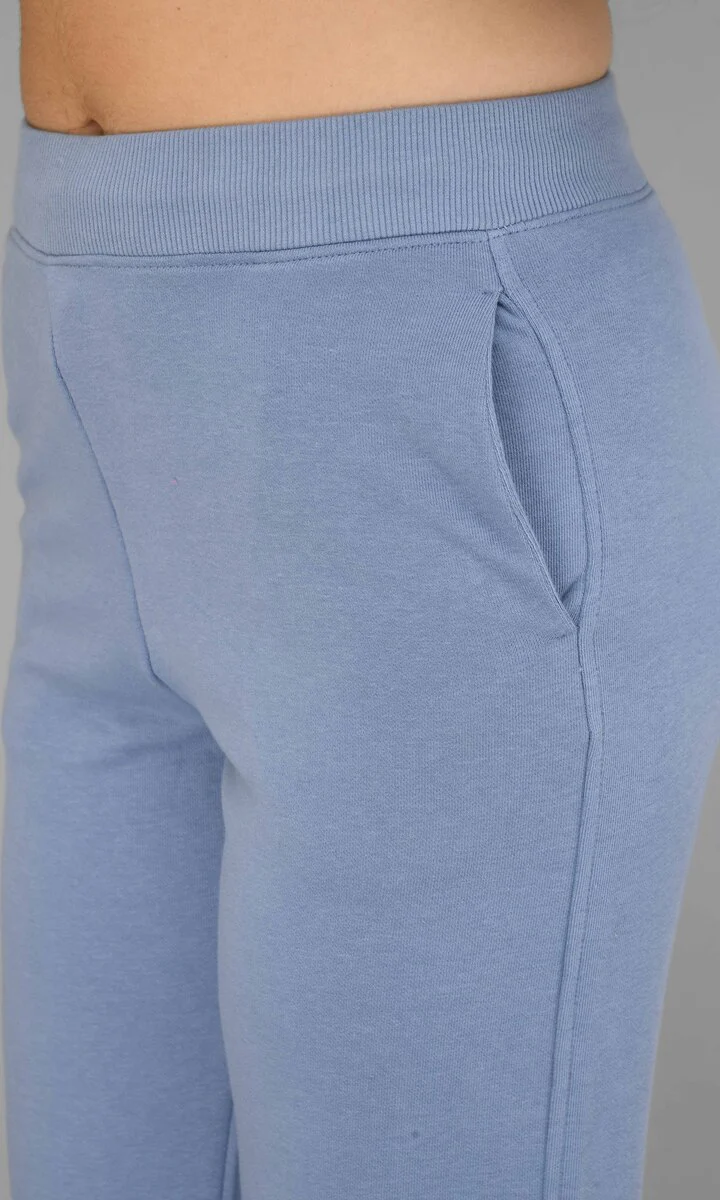 Ice-Blue Fleece Long Pullover Set - Image 10