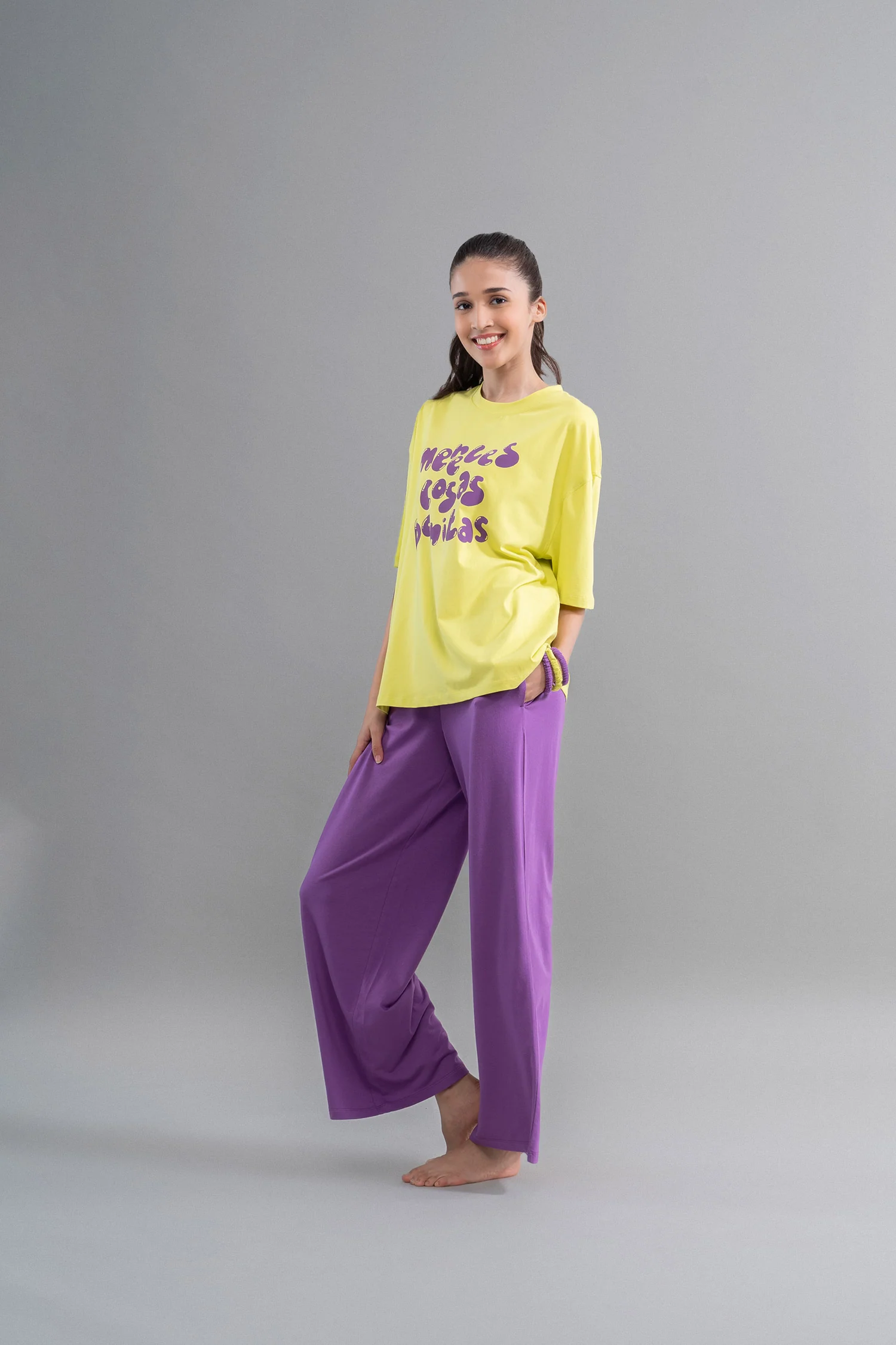 Lime Purple Unisex T-Shirt - Image 5
