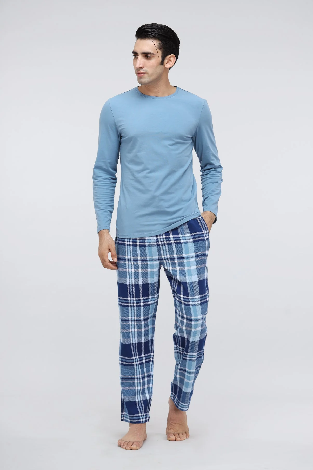 Men's Plaid flannel Pajamas - Image 5