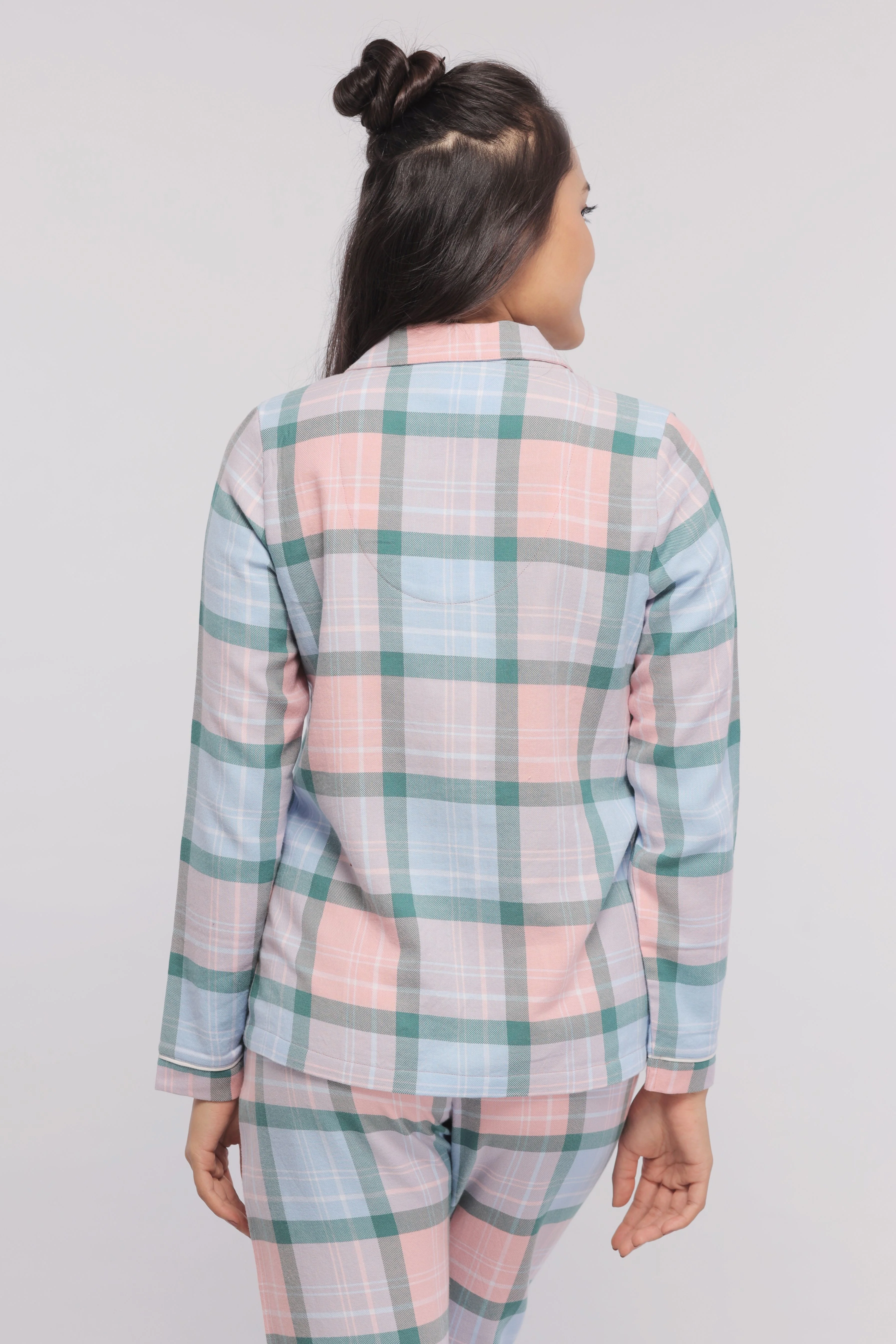Plaid Flannel Pajama Set - Image 6