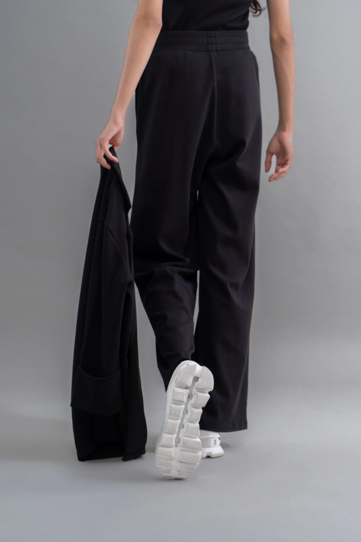 Snugknit® Black Flared Pant With Tank Top & Blazer - Image 9